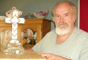 David Martin lives in East Franklin and has been doing matchstick art for 20 years.
